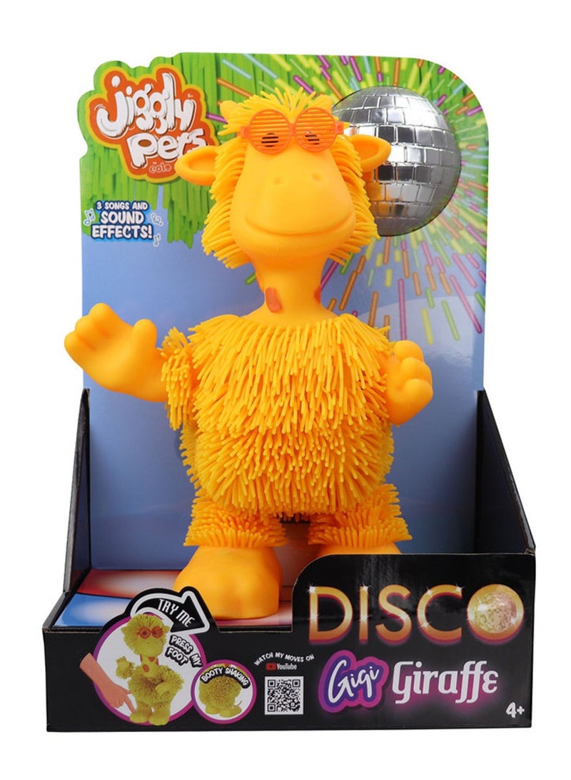 EOLO حيوانات جليدية للأطفال جيجي الزرافة الراقصة المطاطية - حركة كاملة للجسم مع موسيقى الغابة وتأثيرات صوتية - شعر مرن رائع أصفر للأعمار 4+ و ألعاب كلاسيكية - مجموعة دومينو مزدوجة 6 - Image 2